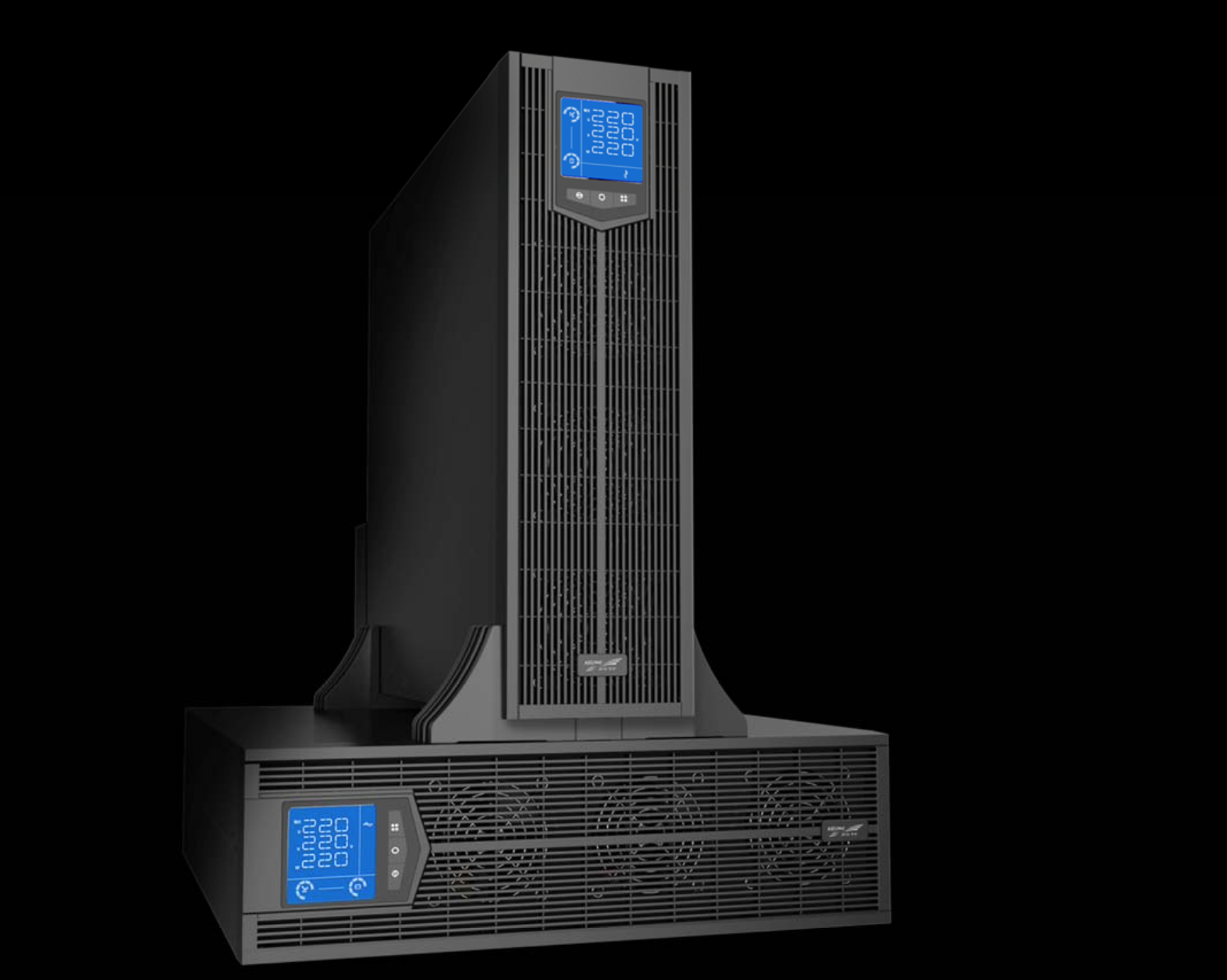 UPS 20 kVA, trifásica, tipo rack, 192VDC, larga duración.